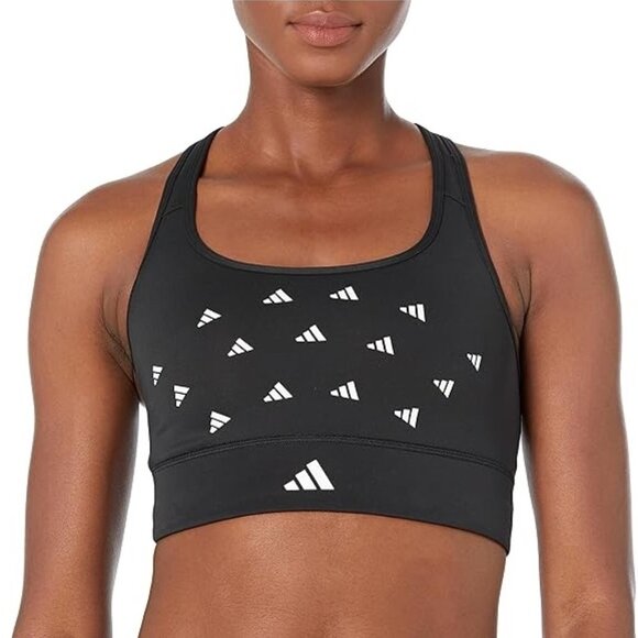 Adidas Power React Medium Support Bra NWT - Picture 1 of 4